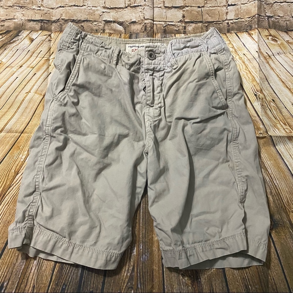 American Eagle Khaki Classic Fit Chino Shorts